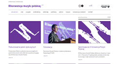 Desktop Screenshot of konwencjamuzyki.pl